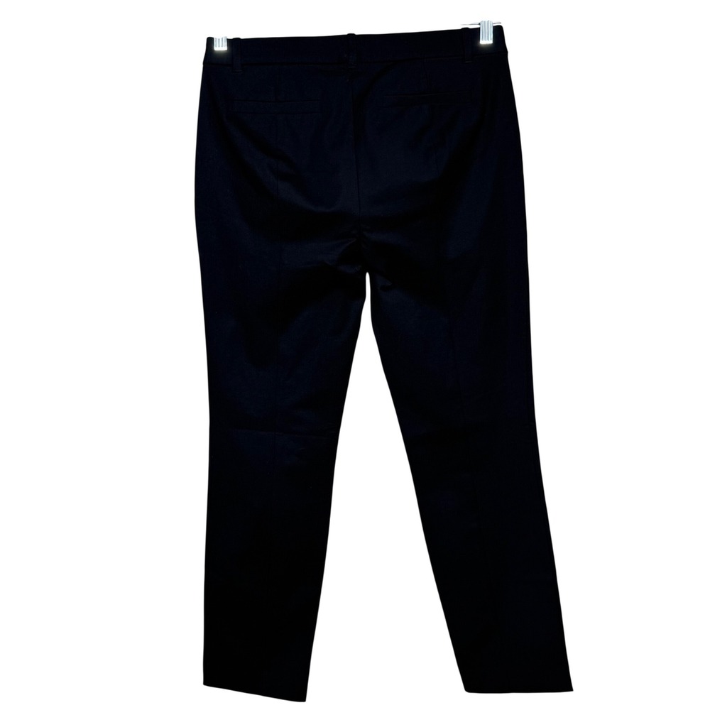 J By J. Crew Mid-Rise Straight Leg Pant Black Womens 8 - Picture 3 of 12